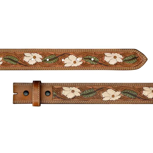 Hand Painted Custom Leather Belt 